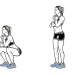 Get rid of hip fat with the Squat and Raise movement