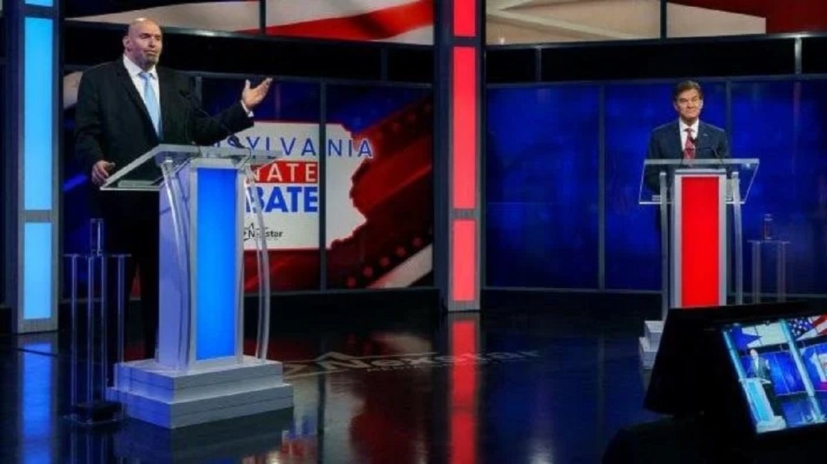 ABD'de siyasete atılan ünlü doktor Mehmet Öz ve ara seçimdeki Demokrat rakibi Fetterman, televizyon yayınında karşı karşıya geldi